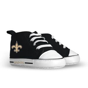 NWOT NFL Saints Black High Top Sneakers 0-6 Months